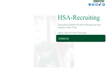 Tablet Screenshot of hsa-recruiting.com